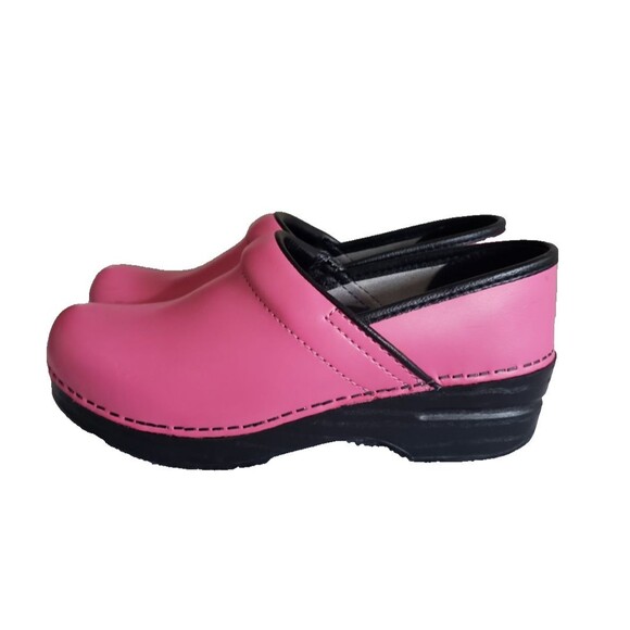 Dansko Professional Clogs Shoes Womens Size 37 Pink Leather Comfort Work Nursing - Picture 6 of 11